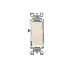 Leviton 5604-2T 15 Amp, 120/277 Volt, Decora Rocker 4-Way AC Quiet Switch, Resid