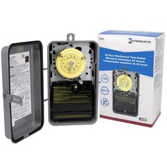 T101R 24-Hour Mechanical Timer Switch – 120V SPST Type 3R Indoor/Outdoor Metal