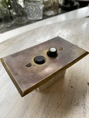 Vintage Arrow Electric Mother of Pearl Inlay Push Button Light Switch – Working