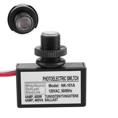 2 Pack Light Control Sensor Button Switch,2 Pack Photoelectric Switch,120V AC O