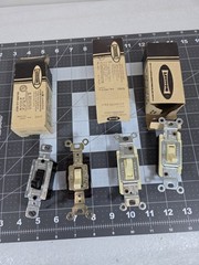 Vintage Lot of 3 Leviton toggle light switches