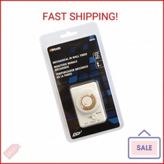 Woods 59745 59745WD 24-Hour Mechanical Converts A Wall Light Switch to Timer (Wh