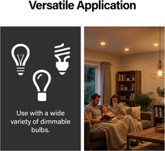 Radiant CFL/LED Dimmer Light Switch, Single-Pole/3-Way with Locator Light, 0-10V