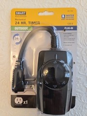 Outdoor Timer 24-Hour with Photo Cell – 1 Grounded Outlet 125V Smart Electrician
