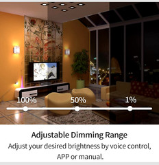 4 in. Wi-Fi Smart Ultra-Thin Recessed Integrated LED Light 9W 900LM Google/Alexa