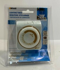 Woods CCI Lighting Timer Indoor #50000 125V ac, 60Hz 24 Hour NEW