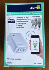 Leviton Decora Smart Plug-in Dimmer Z-Wave Technology DZPD3-2BW 300W White NEW