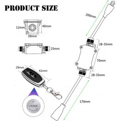 Remote Control Switch Waterproof Wireless Light Outlet 20A RF Relay 110V 240V