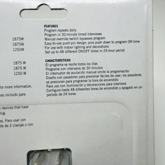 Project Source Indoor 24 Hour Manual Timer 0224879 Outlet Lighting Decoration