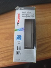 Legrand Decora Switch 15 Amp, New In Box Model TM870-NICC10