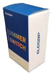 ELEGRP Slide Dimmer Rocker Switch 300W Dimmable LED / CFL DM19-WH, NEW, 600W