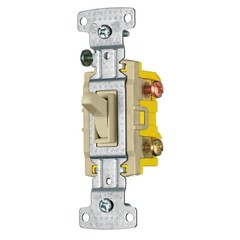 Hubbell RS315I, TradeSelect, 3-Way, Residential, Toggle Light Switch, Lot of 8