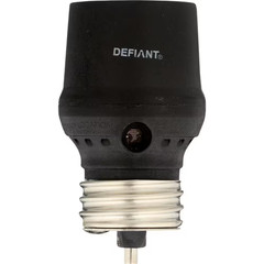 Dusk to Dawn Light Control Screw-In Adapter Black for CFL/LED Bulbs Indoor/Outdo