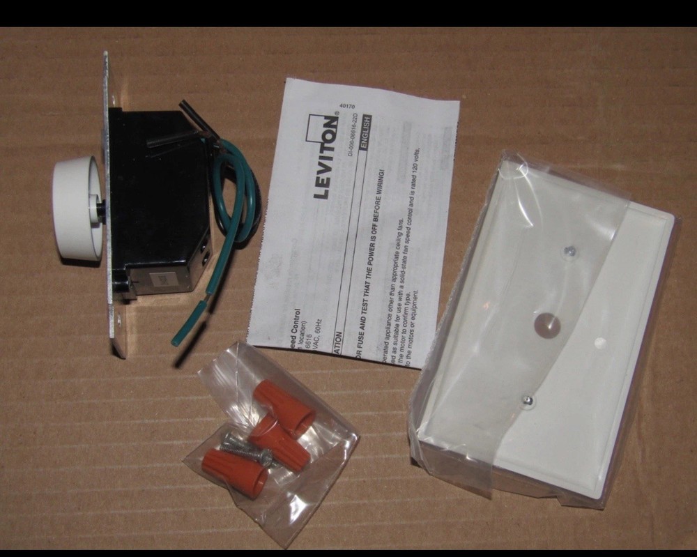 Leviton 6616-1Xw Control Fan Speed 5 A