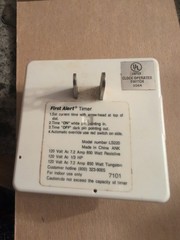 First Alert Light/Appliance timer Model Ls220