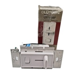 Lutron Skylark 600 Watt Single Pole Dimmer S-600PR-WH White