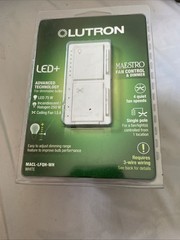 Lutron Maestro Fan Control and Light Dimmer – White
