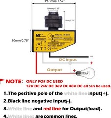 Photoelectric Switch Dc 12v 24v 36v 48v Control Light Auto On Off dc 850v Dusk