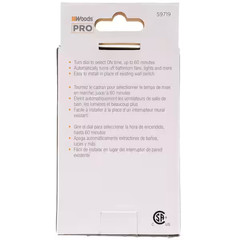20-Amp 60-Minute In-Wall Spring Wound Countdown Timer Switch Gray Light Control