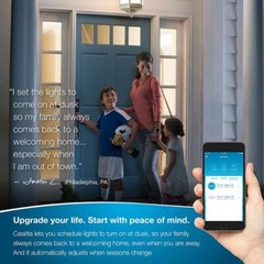 Caseta Wireless Smart Lighting Dimmer Switch and Remote Kit for Wall and Ceiling