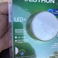Lutron Dalia LED+ White Illuminated Rotary Light Dimmer Switch 150W For LED Bulb