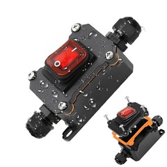 12V Inline Cord Switch IP67 Waterproof, Outdoor ON/Off Toggle Switch DC 12V-2…