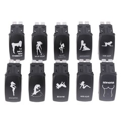 1pcs 5 Pin Car Boat Caravan Rocker Switches Waterproof 12V/24V Rocker Switch GA