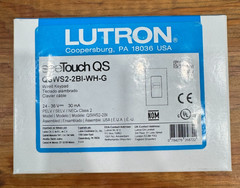 Lutron QSWS2-2BI-WH Qsws2 Wallstation 2-Button Insert, White – NEW