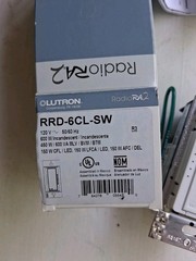 Lutron RRD-6CL-SW Satin White Radio RA2 Dimmer LED Wireless