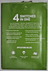 Tork Indoor Outdoor 24 Hour Multi-Voltage DPDT Time Switch 1109A-O #8zn