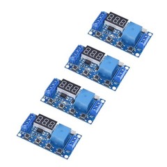 DC 6V-30V For Time Relay Module 4 pcs with Reverse Polarity Protection