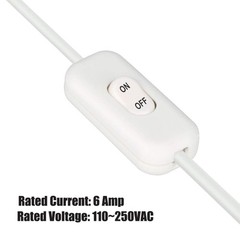 Inline Cord Switch, 2Pack On Off Button Control Lamp Appliance Switch for Bed…