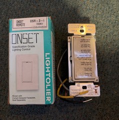 New Lightolier Onset Remote Multi-Location Dimmer Model OSR3I In Ivory