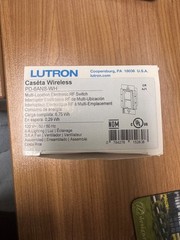Lutron Caséta Wireless PD-6ANS-WH Multi-Location Electronic RF Switch