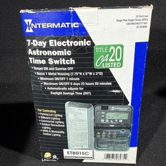 Intermatic Et8015c Electronic Timer Astro 7 Days Spst VG Used Working Condition