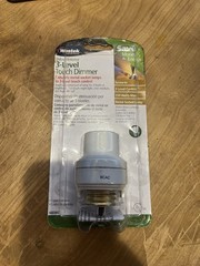 Westek Indoor Light Screw-In 3-Level Touch Dimmer – White (6603BC) New open box