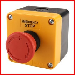 Baomain Red Sign Emergency Stop Switch 660V Weatherproof Push Button Switch