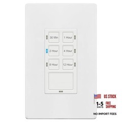 Timer Switch Neutral Wire Required for Patio, Path, Porch 12 Hour 1 White