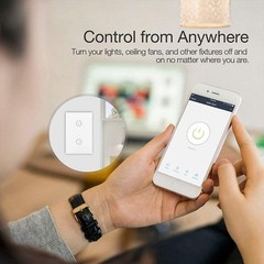 WiFi Smart Wall Touch Light Switch Glass Panel Wireless Remote Control by Mob…