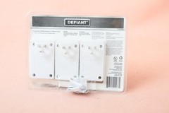 Defiant 3 Pack Indoor Wireless Remote Control Electric Outlet Receivers 110395