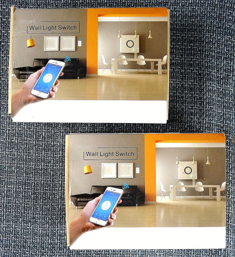 2 Smart Home WiFi 120 Smart Wall Light Switch for Android & IOS systems / apps