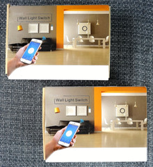 2 Smart Home WiFi 120 Smart Wall Light Switch for Android & IOS systems / apps