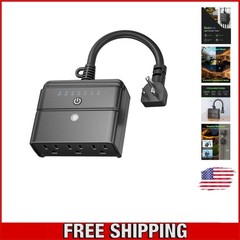 Listed Outdoor Light Timer with Photocell Sensor – 3 Outlets for Convenience