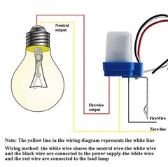 2 Pack AC DC 12V 10A Auto On/Off Photocell Light Switch Photocell Photo Switch P