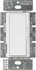 Diva 3-Speed Fan Control, Single-Pole/3-Way, DVFSQ-F-WH, White