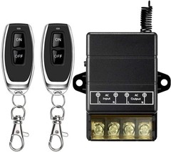VONVOFF Wireless Remote Switch,AC110V/120V/240V/ 30A Relay RF Remote Control …