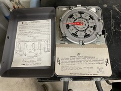 Paragon Timer Control 7007-00 110/120V Coil Clock 4 Pole 7 Day With 12 trips