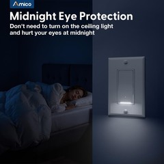 Single Pole Light Switch with Night Light, UL Listed, LED Guide Light Wall Sw…
