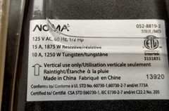 NOMA 24 Hour Outdoor Timer With PhotoCell NEW 125v For Holiday and Landscape