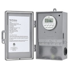 HEAVY DUTY Digital Pool Pump Timer Box Programmable Outlet Switch Indoor Outdoor
